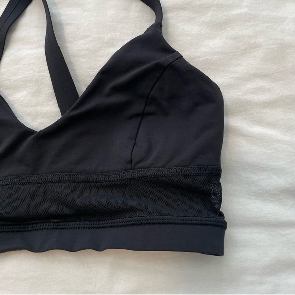 Lululemon Black Mesh Sports Bra 6 - Picture 2 of 7